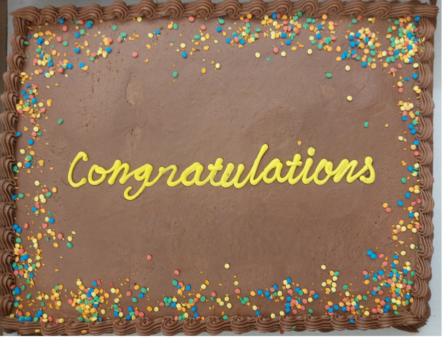 Congratulations on a cake